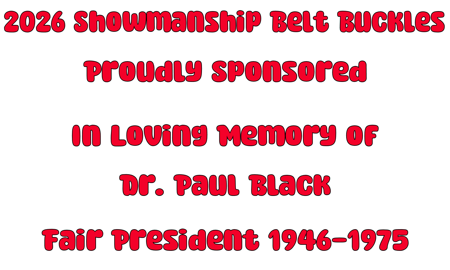 belt buckle sponsor